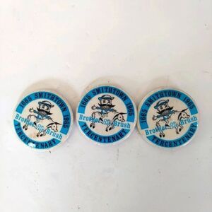Lot of 3 Vintage Brothers Of The Brush Pinbacks from 1965 Smithtown Long Island